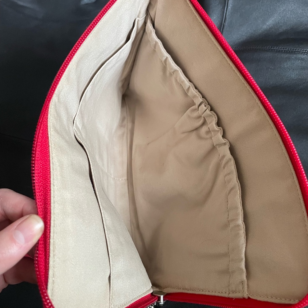 COACH - Flawless Red Leather Bag / iPad Case - Picture 5 of 10